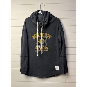 Missouri Tigers Mizzou Hoodie Retro Brand Pullover Sweatshirt Medium NEW